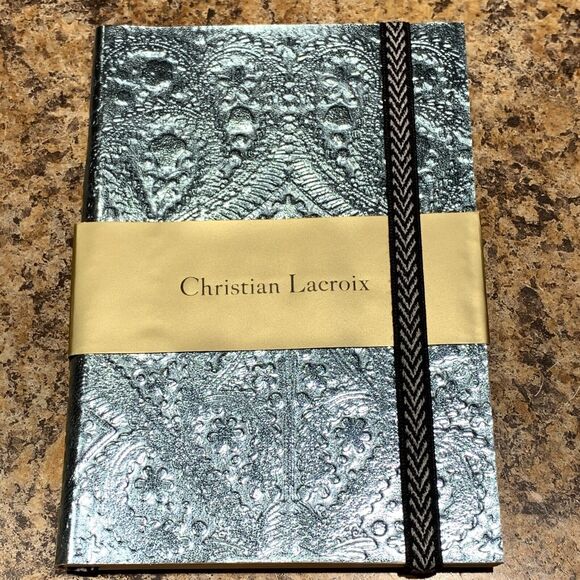 Christian Lacroix Metallic Notebook Journal 4.25x6 inches Moon Silver A6 Paseo - Picture 1 of 5
